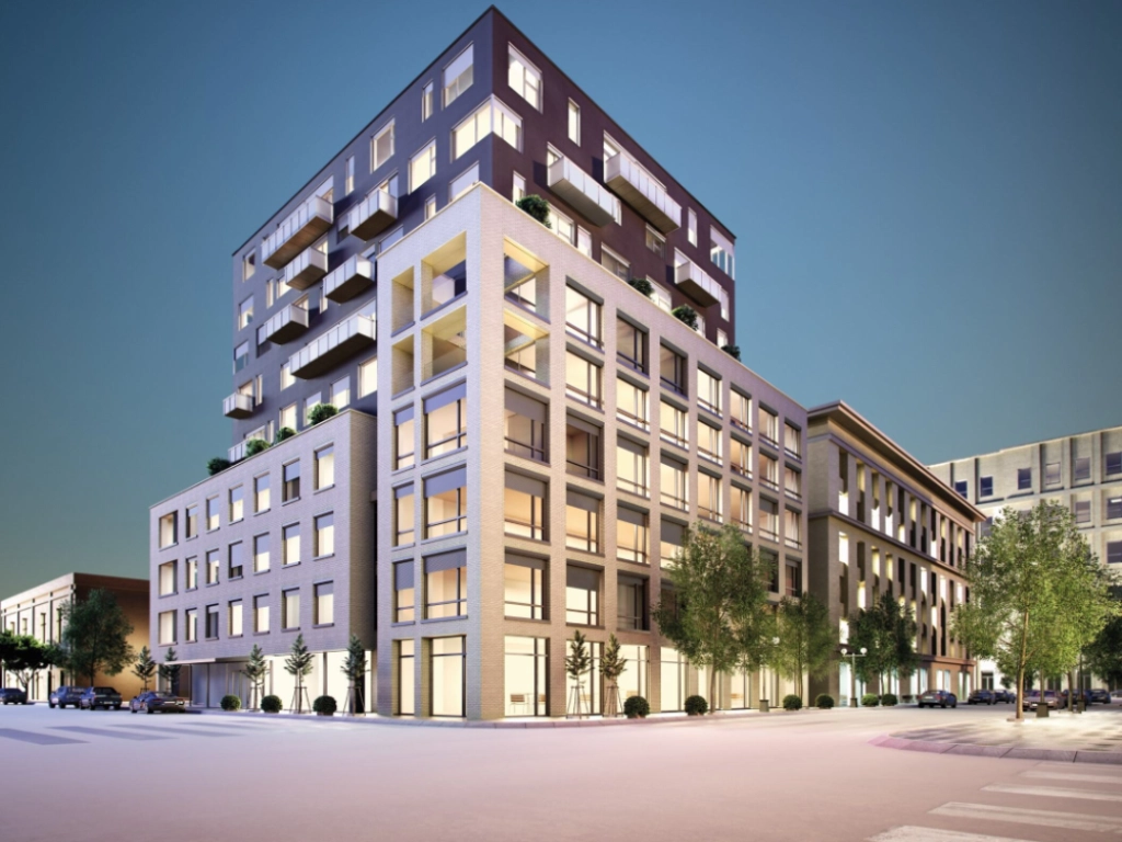 Hochhaus mit vielen Fenstern